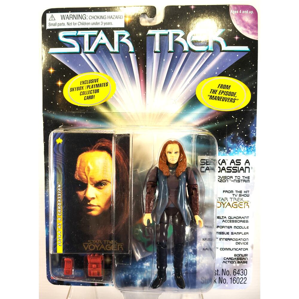 Playmates 1997 Star Trek Voyager SESKA AS A CARDASSIAN, New, See Pics/Descr.